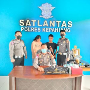 Keluarkan Sajam Saat Hendak Ditangkap, Pemuda Asal Pagar Alam Diringkus Satlantas Polres Kepahiang