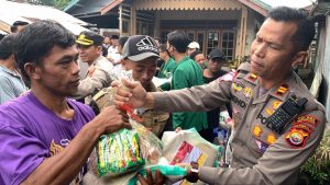 Jelang HUT Lalu Lintas ke-67 dan Kenaikan Harga BBM, Satlantas Polres Kepahiang Bagikan 400 Paket Sembako