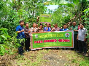 Realisasikan DD T.A 2022, Pemerintah Desa Karang Endah Bangun Jalan Sepanjang 460M