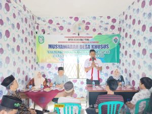 Gelar Musdesus Desa Kembang Seri Menetapkan 30 KPM BLT-DD