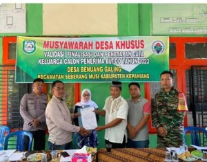 Hasil Musdesus Pemdes Benuang Galing Tetapkan 43 KPM BLT- DD