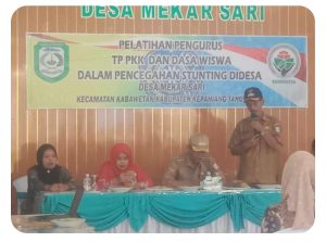 PKK Mekar Sari Sosialisasi Stunting