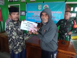Desa Bandung Jaya Bagikan BLT DD Tahap Pertama Kepada Masyarakat Sebanyak 12 KK