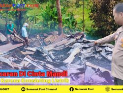 Diduga Konsleting Listrik, Rumah Di Cinta Mandi Habis Dilahap Si Jago Merah