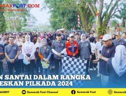 Jalan Santai Dalam Rangka Sukseskan Pilkada 2024