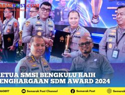 Ketua SMSI Bengkulu Raih Penghargaan SDM Award 2024