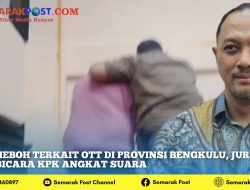 Heboh Terkait OTT diProvinsi Bengkulu, Juru Bicara KPK Angkat Suara