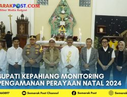 Bupati Kepahiang Monitoring Pengamanan Perayaan Natal 2024