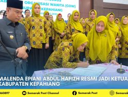 Malenda Epiani Abdul Hafizh Resmi Jadi Ketua GOW Kabupaten Kepahiang