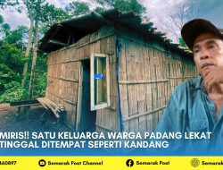 MIRIS!! Satu Keluarga Warga Padang Lekat Tinggal Ditempat Seperti Kandang
