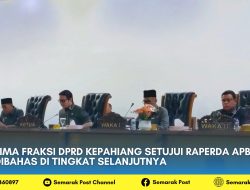 Lima Fraksi DPRD Kepahiang Setujui Raperda APBD 2026 Dibahas di Tingkat Selanjutnya