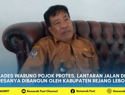 Kades Warung Pojok Protes, Lantaran Jalan di Desanya dibangun Oleh Kabupaten Rejang Lebong