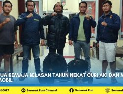 Dua Remaja Belasan Tahun Nekat Curi Aki dan Minyak Mobil