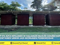 Rp175 Juta Dipajang di Halaman Masjid Agung Kepahiang, Kontainer UMKM Jadi Monumen Pemborosan