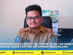 Anggaran 2023 Dikuliti, Isu TGR Rp 1,2 Milyar Mencuat, Mantan Kadis Parpora Kepahiang Menghilang