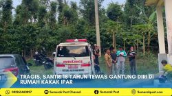 Tragis, Santri 18 Tahun Tewas Gantung Diri di Rumah Kakak Ipar