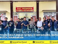 Polisi Sikat Miras Ilegal di Kepahiang, Ratusan Botol Diamankan