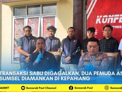 Transaksi Sabu Digagalkan, Dua Pemuda Asal Sumsel Diamankan di Kepahiang