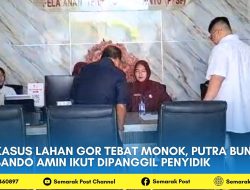 Kasus Lahan GOR Tebat Monok, Putra Bungsu Bando Amin Ikut Dipanggil Penyidik