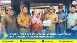 Rumah Ludes, Bupati Kepahiang Turun Langsung Bantu Korban Kebakaran Daspetah