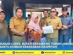 Rumah Ludes, Bupati Kepahiang Turun Langsung Bantu Korban Kebakaran Daspetah