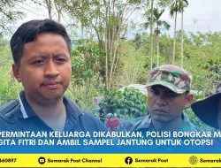 Permintaan Keluarga Dikabulkan, Polisi Bongkar Makam Gita Fitri dan Ambil Sampel Jantung untuk Otopsi