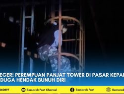 Geger! Perempuan Panjat Tower di Pasar Kepahiang, Diduga Hendak Bunuh Diri