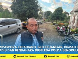 Disparpora Kepahiang, BKD Keuangan, Rumah eks Kadis dan Bendahara Digeleda Polda Bengkulu
