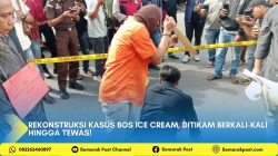 Rekonstruksi Kasus Bos Ice Cream, Ditikam Berkali-kali hingga Tewas!