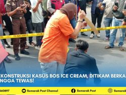 Rekonstruksi Kasus Bos Ice Cream, Ditikam Berkali-kali hingga Tewas!