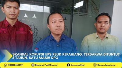 Skandal Korupsi UPS RSUD Kepahiang, Terdakwa Dituntut 5 Tahun, Satu Masih DPO