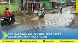 Darurat Drainase, Padang Lekat Dapat ‘Kolam Dadakan’ Saat Hujan