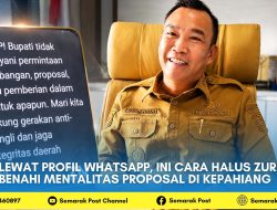 Lewat Profil Whatsapp, Ini Cara Halus Zurdi Nata Benahi Mentalitas Proposal di Kepahiang
