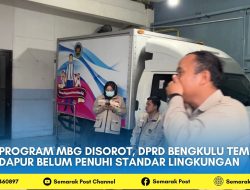 Program MBG Disorot, DPRD Bengkulu Temukan Dapur Belum Penuhi Standar Lingkungan