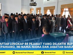 Daftar Lengkap 88 Pejabat yang Dilantik Bupati Kepahiang, Ini Nama-Nama dan Jabatan Barunya