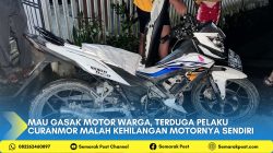 Mau Gasak Motor Warga, Terduga Pelaku Curanmor Malah Kehilangan Motornya Sendiri