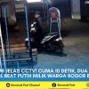 Terekam Jelas CCTV! Cuma 10 Detik, Dua Maling Gondol Beat Putih Milik Warga Bogor Baru