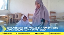 Sekolah Negeri di Kepahiang Sepi Peminat, SDN 7 Muara Kemumu Hanya Dapat 1 Siswa
