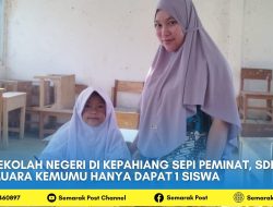 Sekolah Negeri di Kepahiang Sepi Peminat, SDN 7 Muara Kemumu Hanya Dapat 1 Siswa