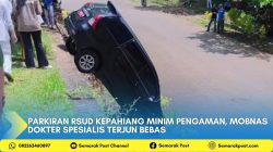 Parkiran RSUD Kepahiang Minim Pengaman, Mobnas Dokter Spesialis Terjun Bebas